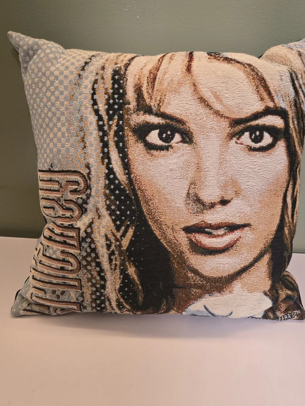 Vtg 2000 Britney Spears Tapestry Throw Pillow Official Britney Brands Y2K Rare
